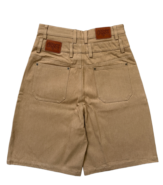 Double waist jorts - Khaki