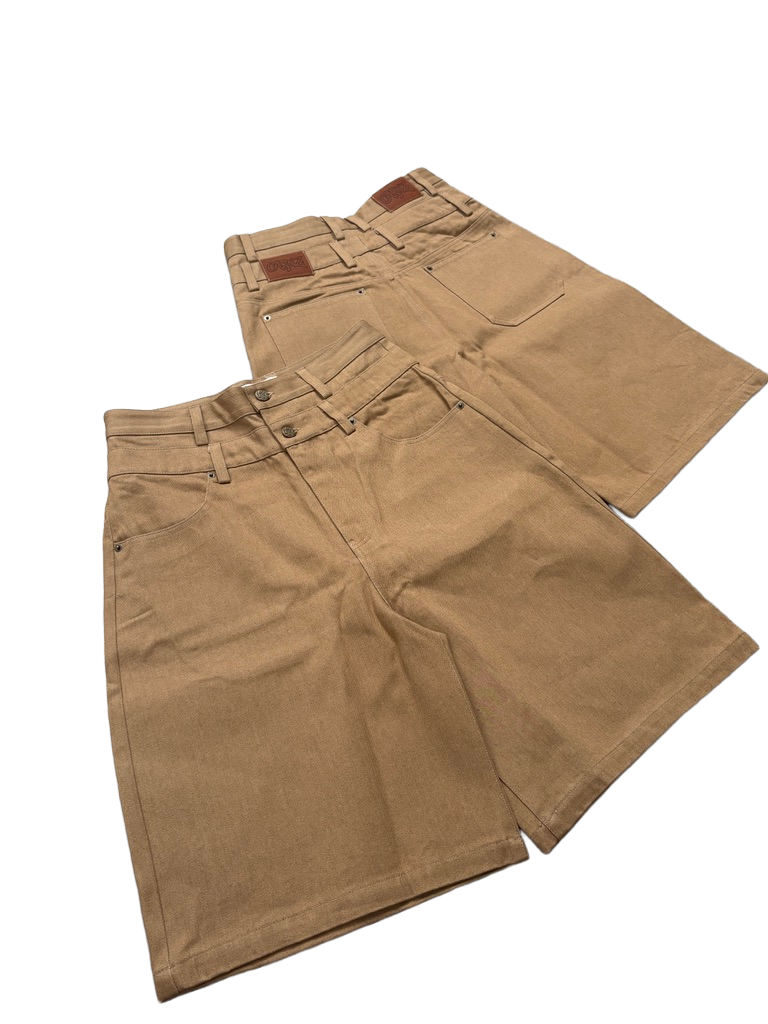 Double waist jorts - Khaki