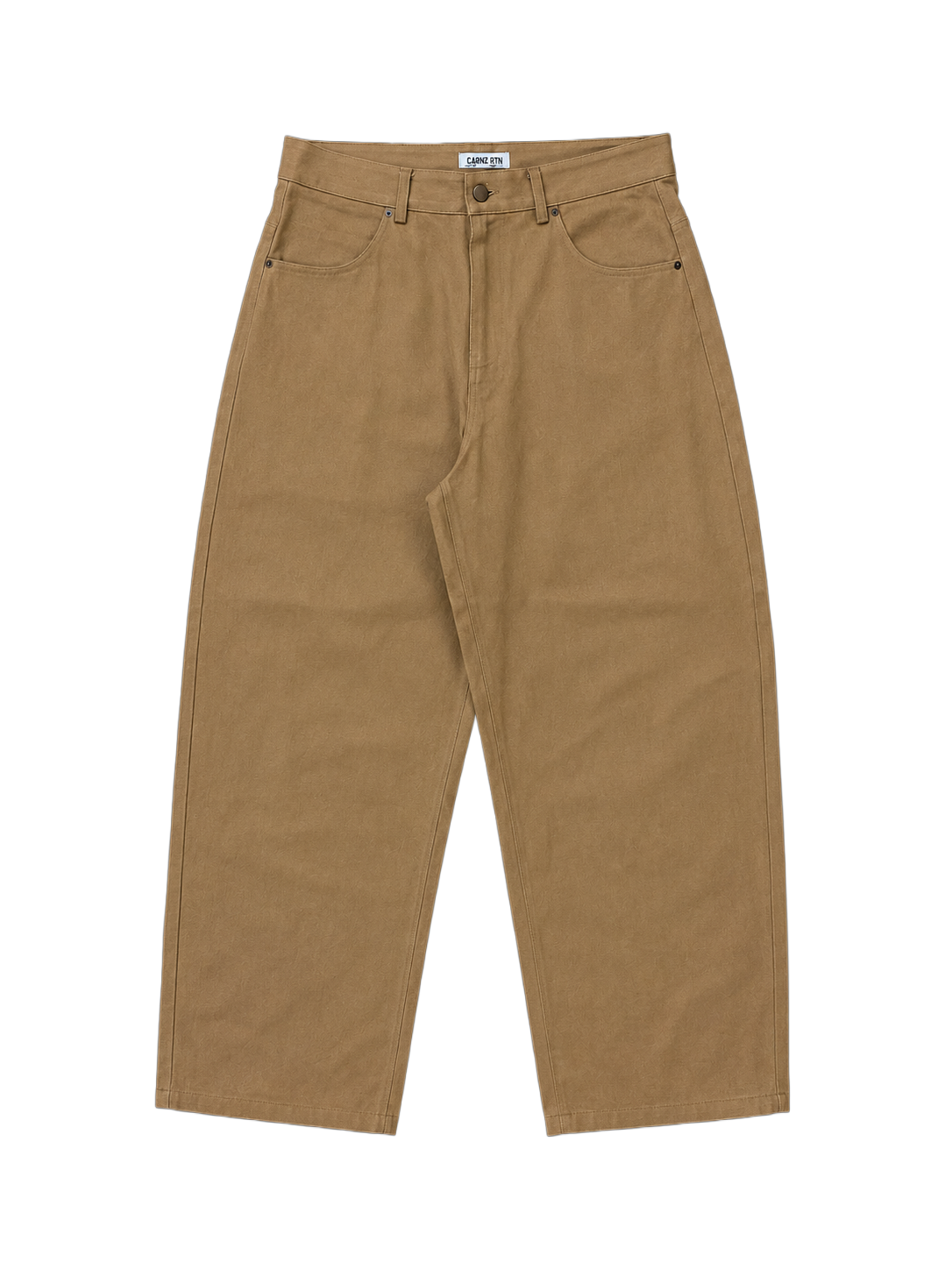 RAW DENIM JEANS - KHAKI
