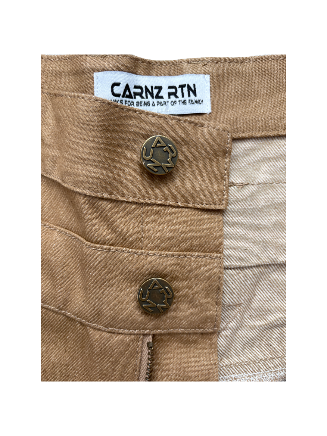 Double waist jorts - Khaki