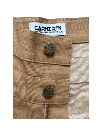 Double waist jorts - Khaki